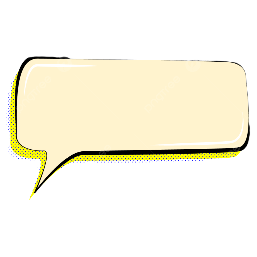 a speech bubble on a white background