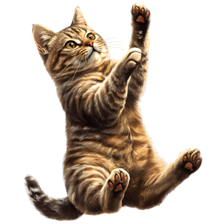 a painting of a cat