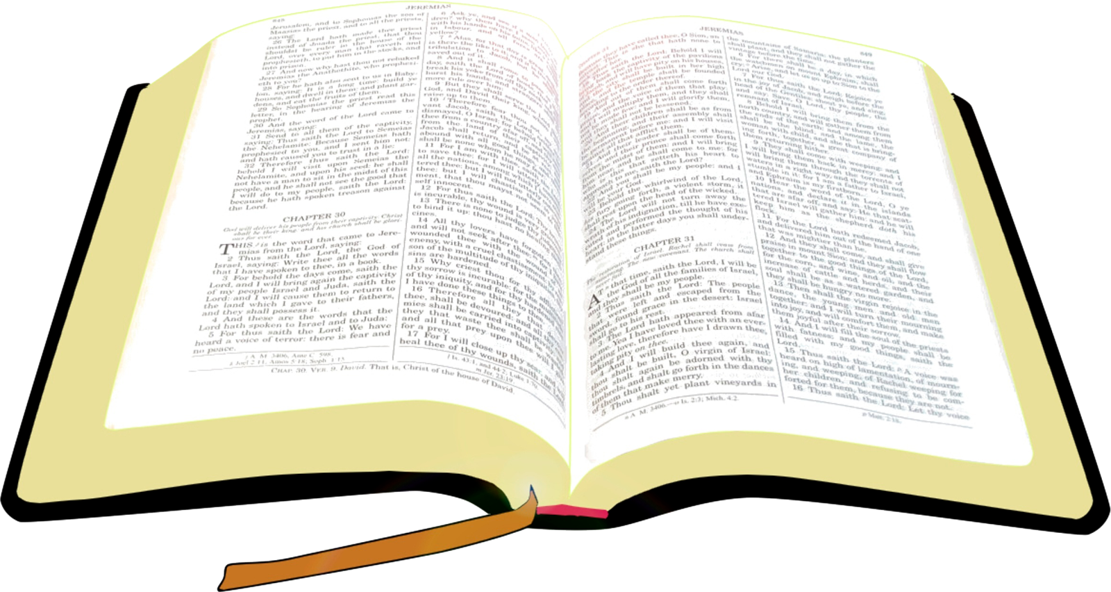 an open bible