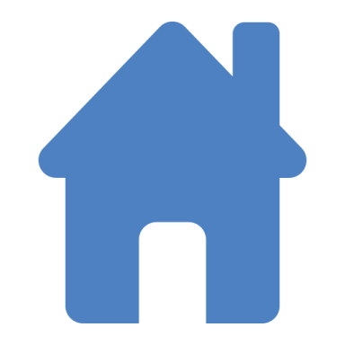 a blue house icon