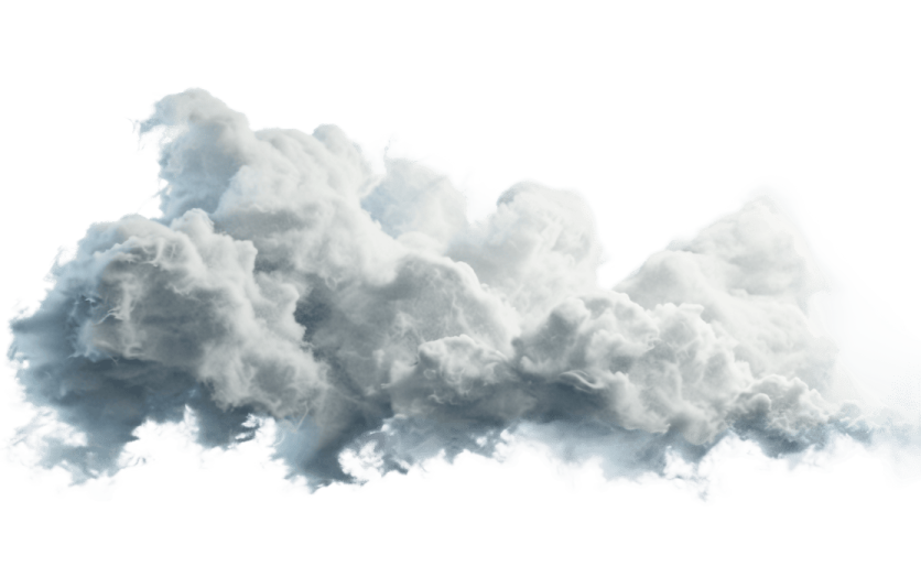 a cloud of smoke on a white background