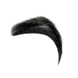 a close up of a man's hair