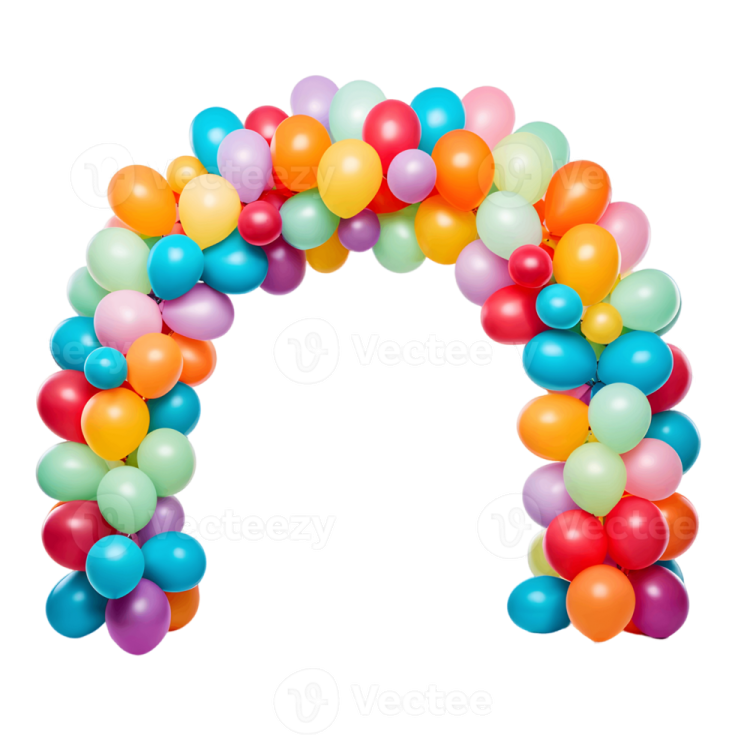 a number of balloons on a white background