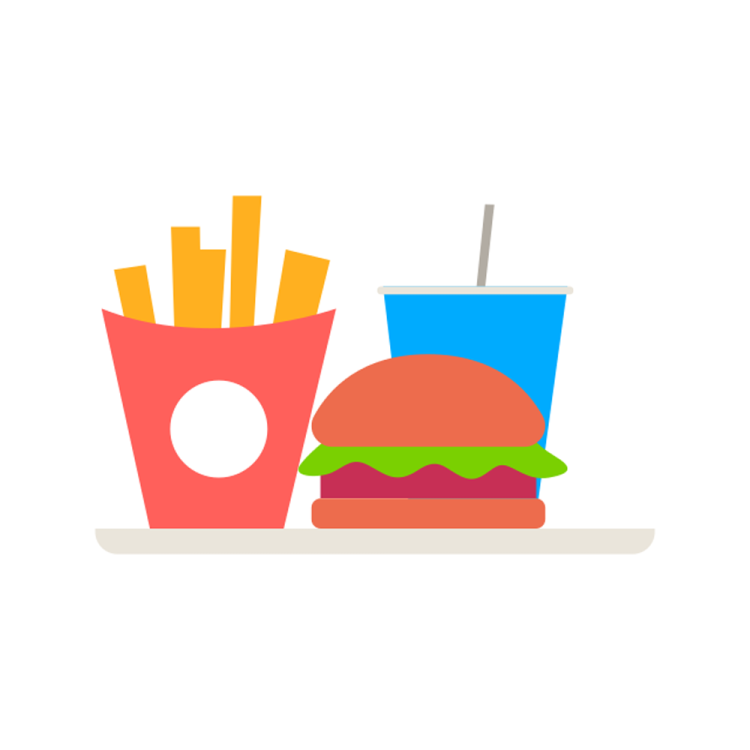 a hamburger and french fries on a plate