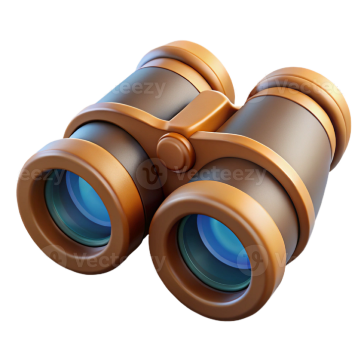 a pair of binoculars on a white background