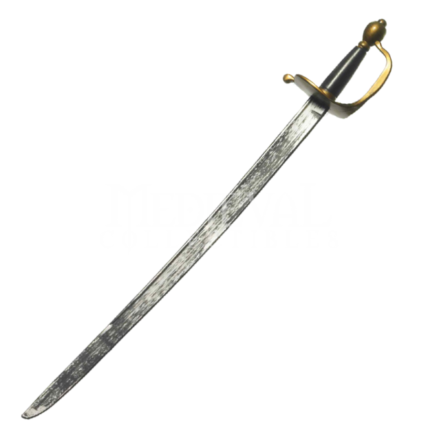 a dagger with a gold handle