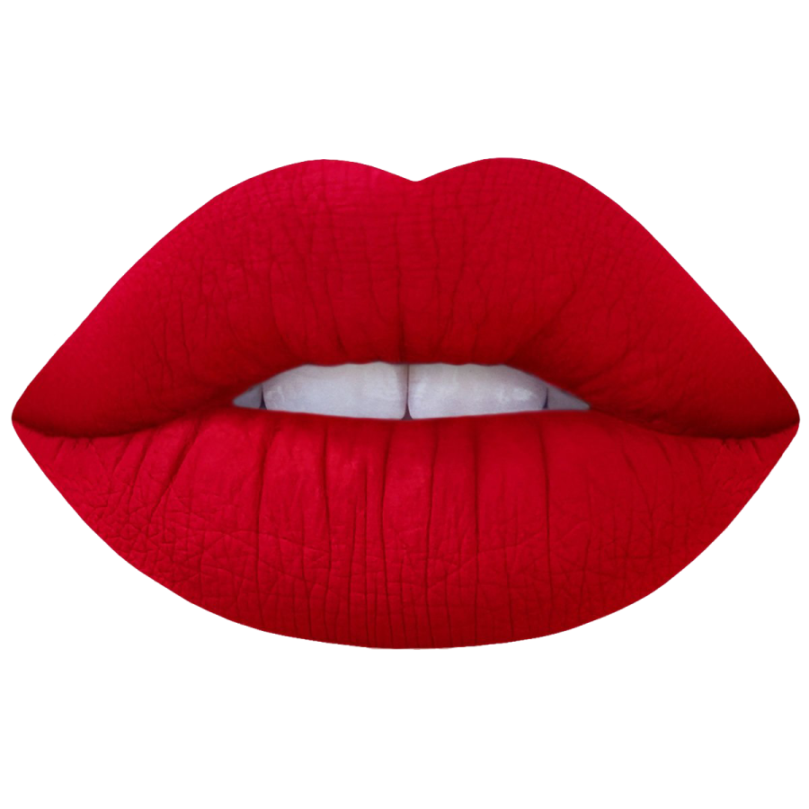 a red lipstick on a white background