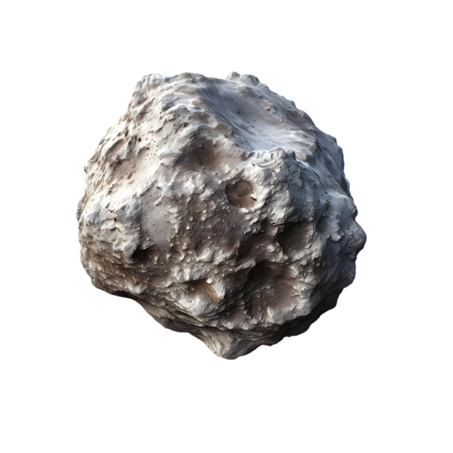 a rock on a white background