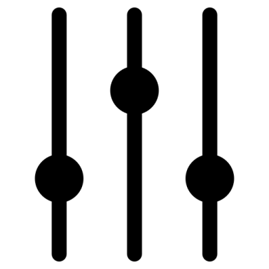 a black and white icon of two arrows