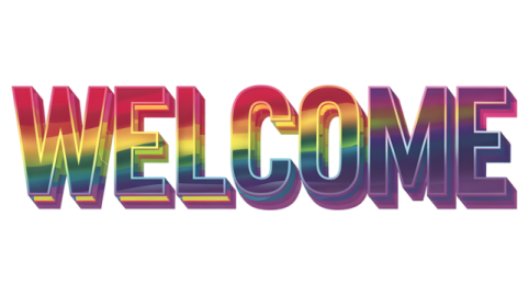 the word welcome on a white background