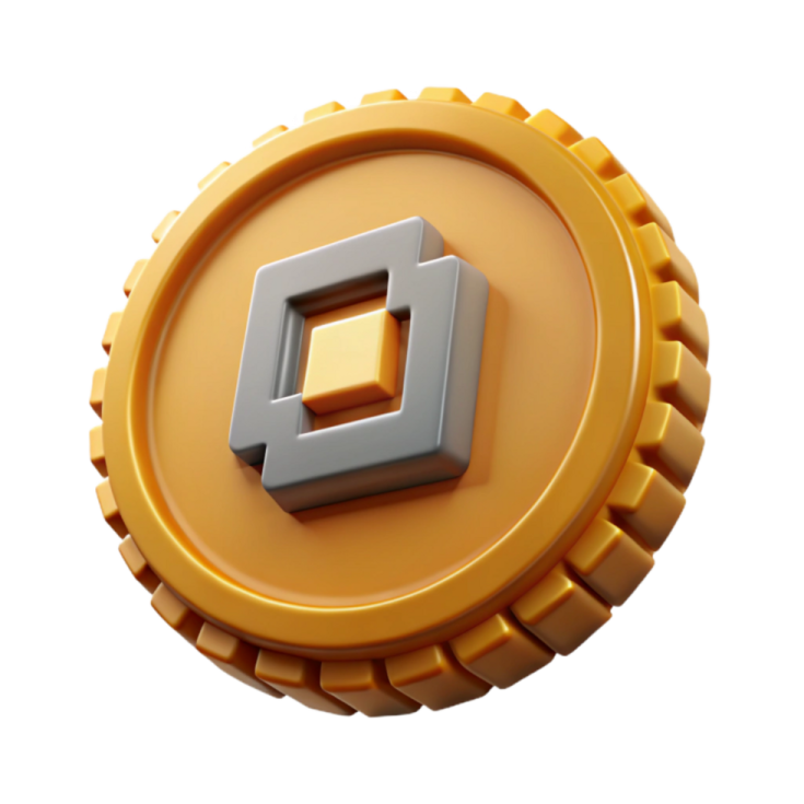 a gold coin with the letter d on it