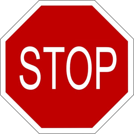 a stop sign on a white background