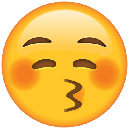 a yellow smiley face with an open mouth