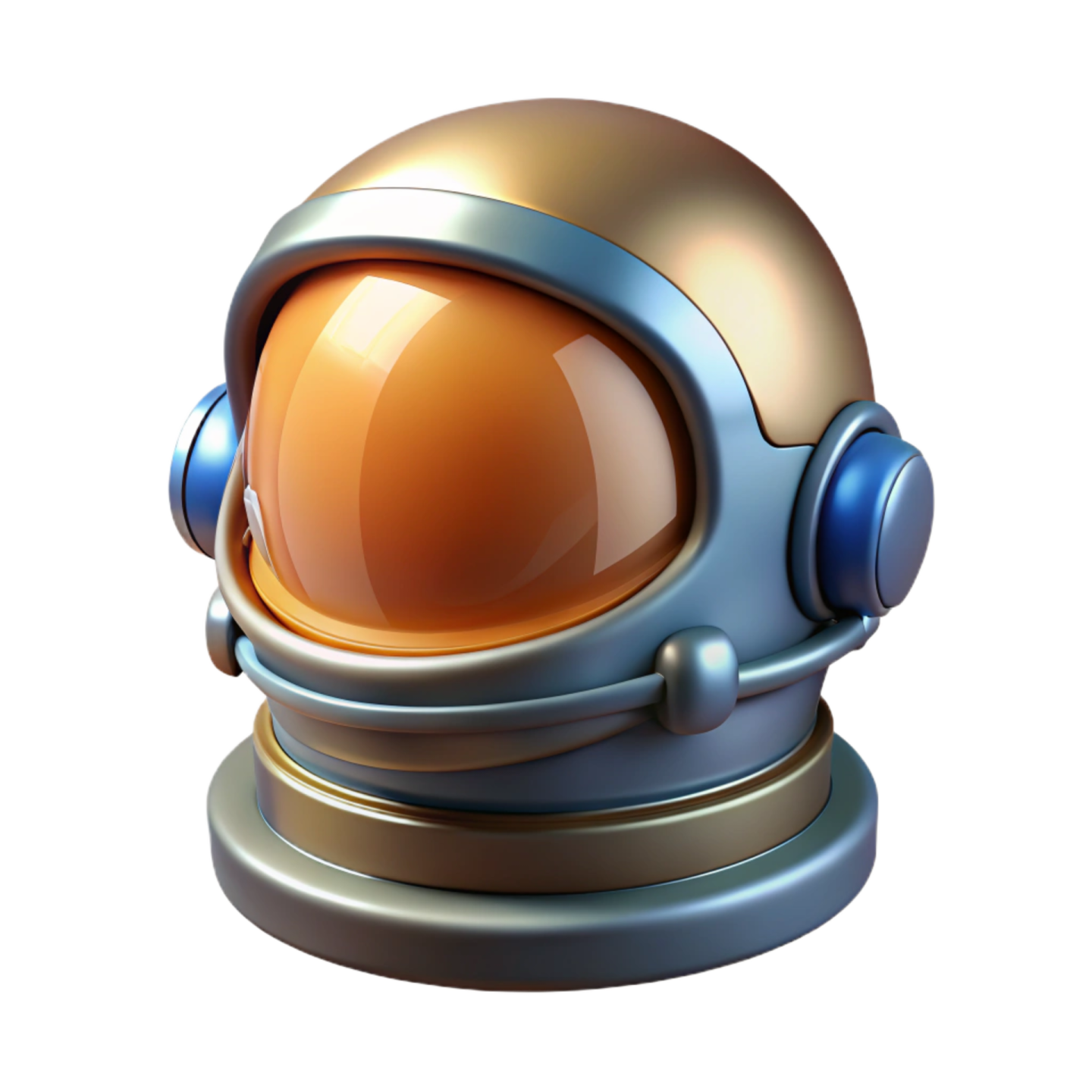 an astronaut's helmet on a white background