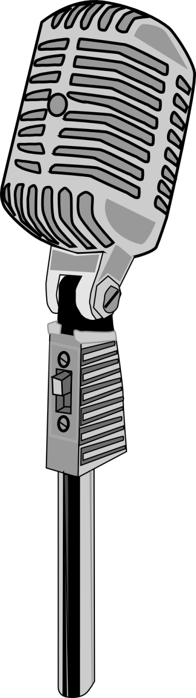 a microphone on a stand