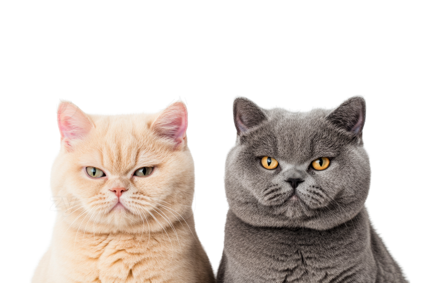 two cats sitting next to each other cat