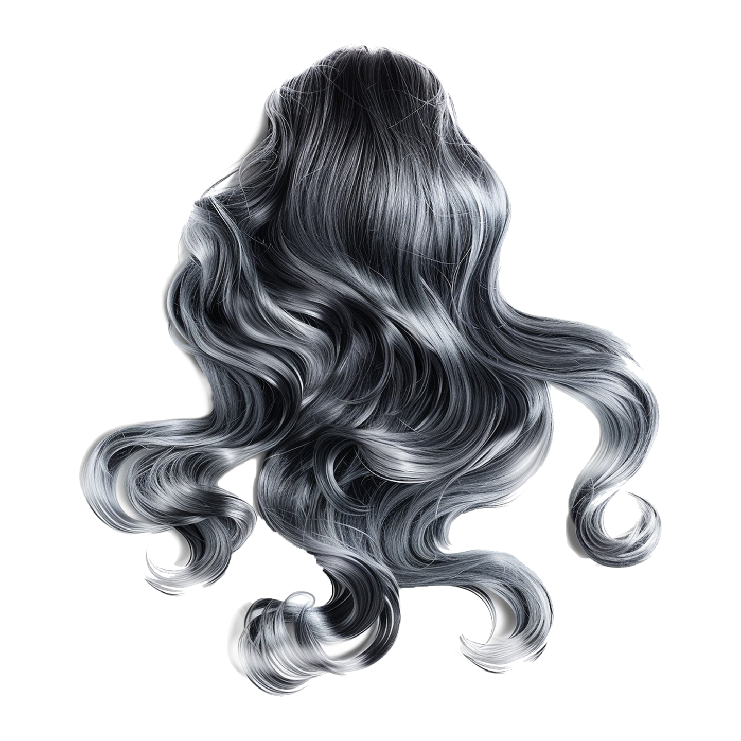 a drawing of a woman's hair