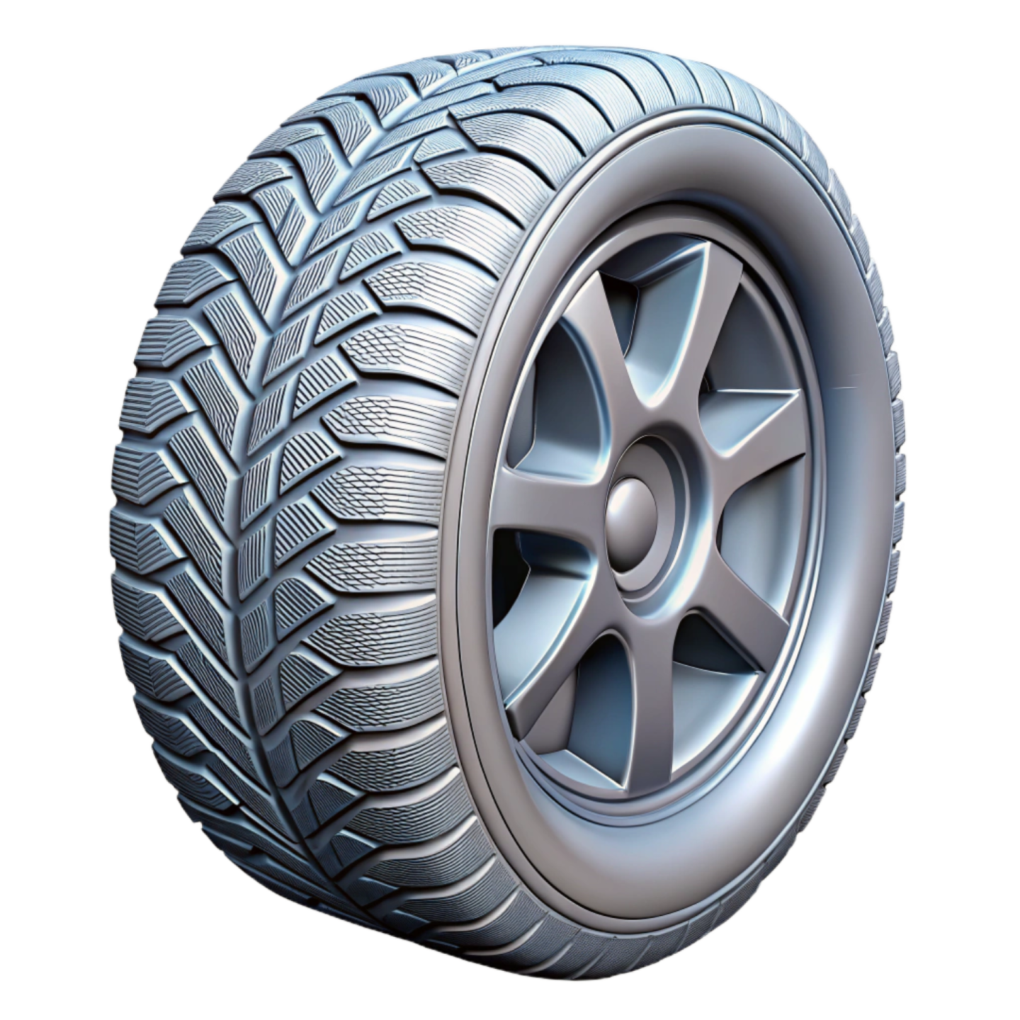 a tire on a white background