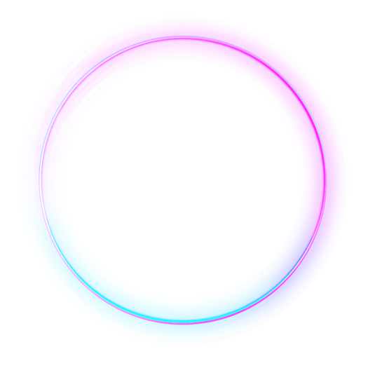 a blue and red circle on a white background
