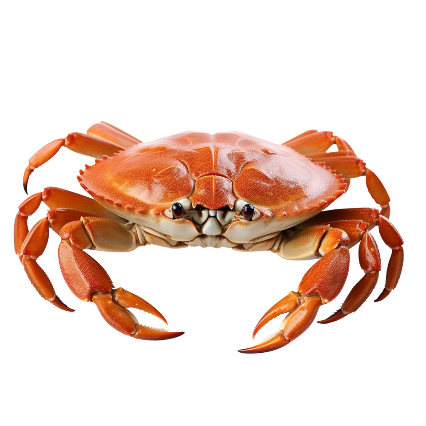 a crab on a white background