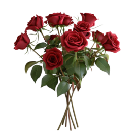 a bunch of red roses in a vase