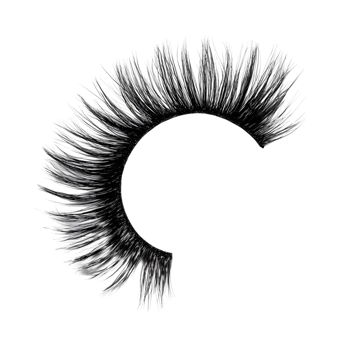 a close up view of an eyelash