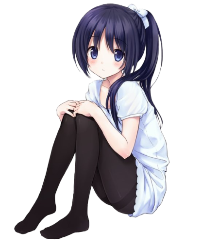 a girl sitting on the ground with her legs crossed