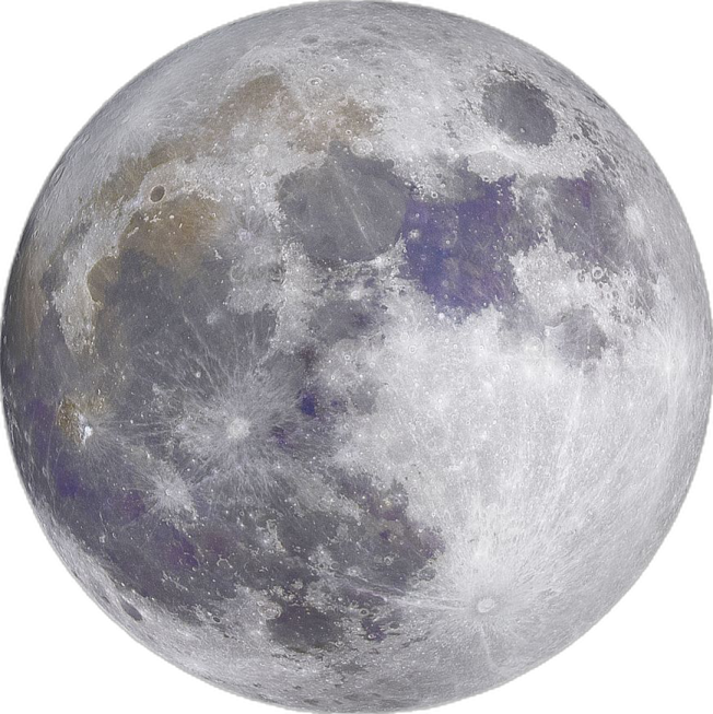 a full moon on a white background
