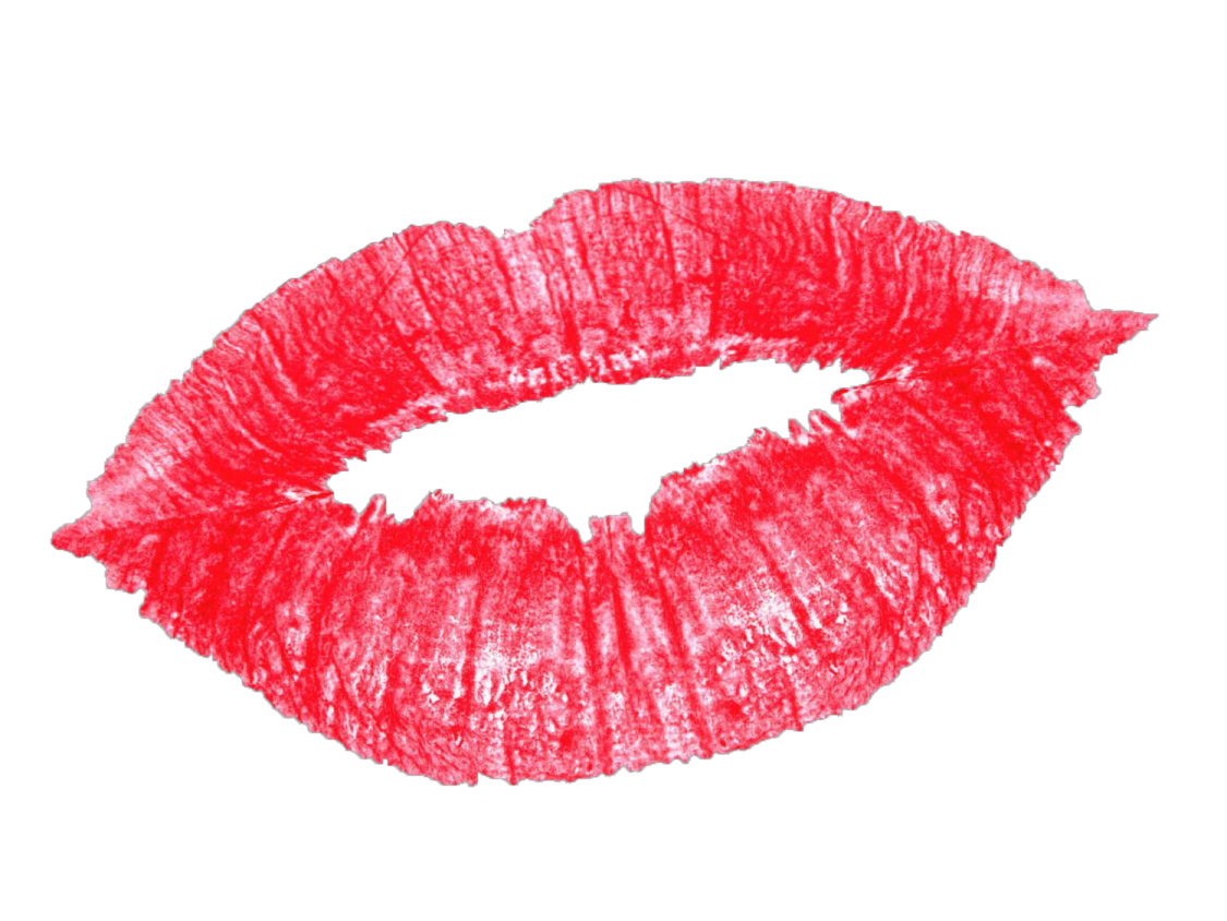 a red lipstick on a white background