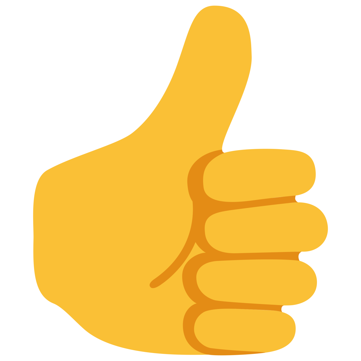 a hand giving the thumbs sign