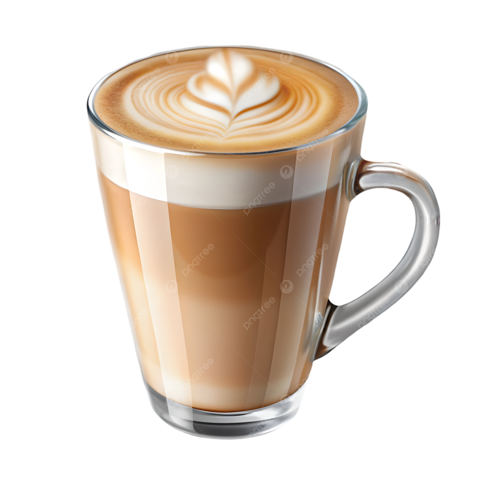 a cup of coffee on a white background