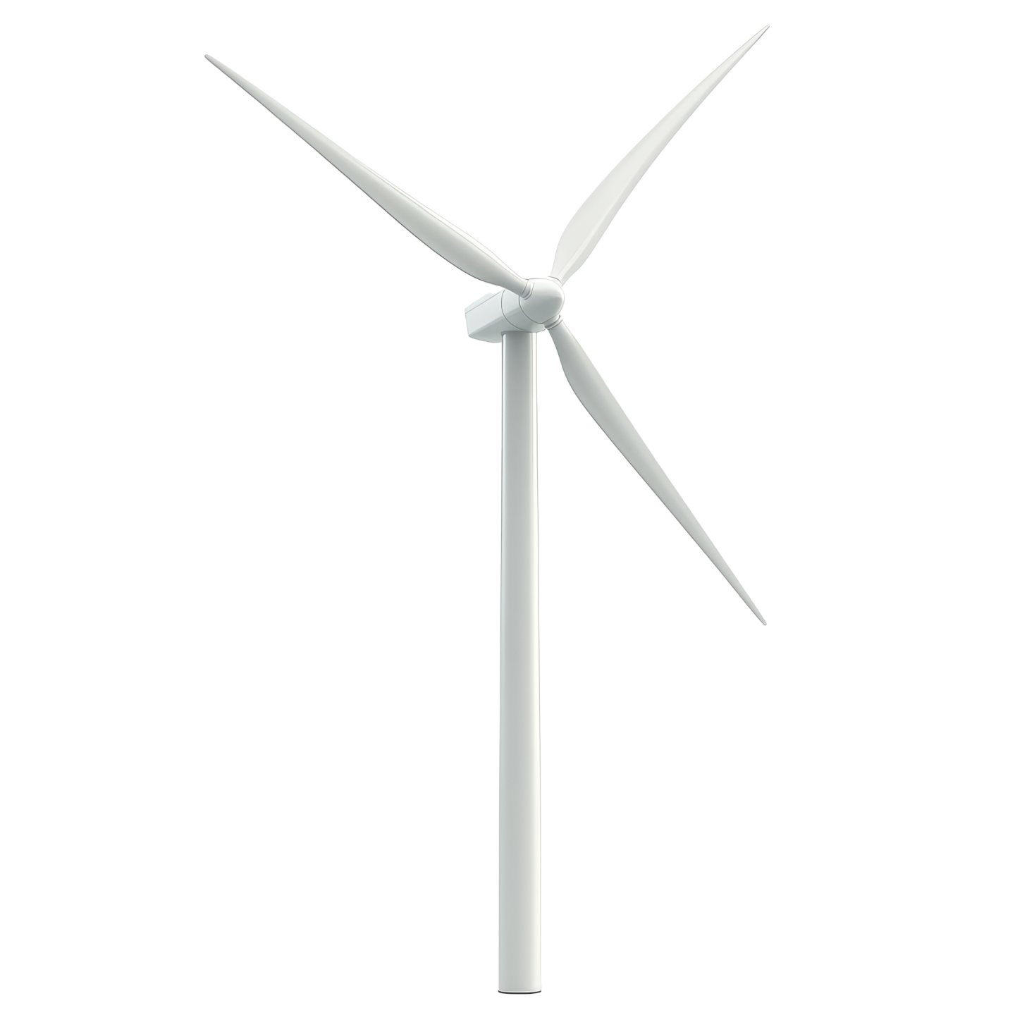 a wind turbine on a white background