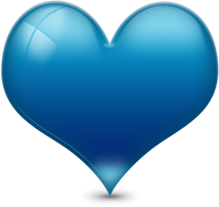 a blue heart shaped balloon