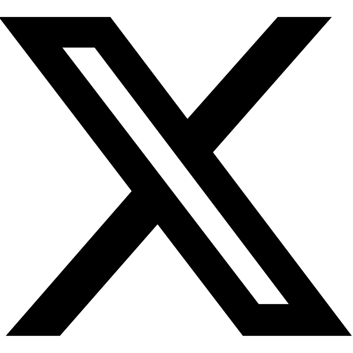 a black and white letter x logo