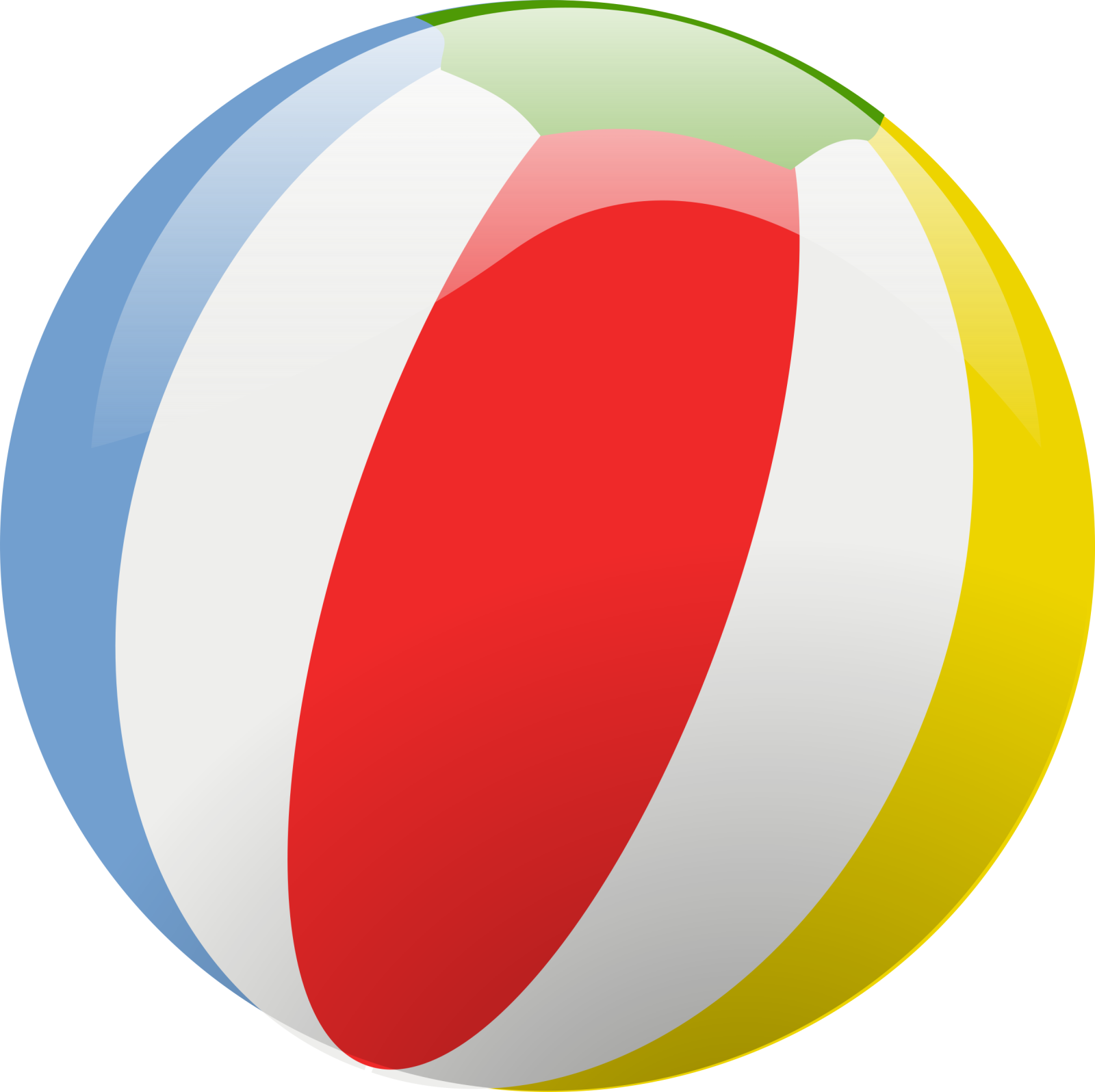 a beach ball with the colors of the flag