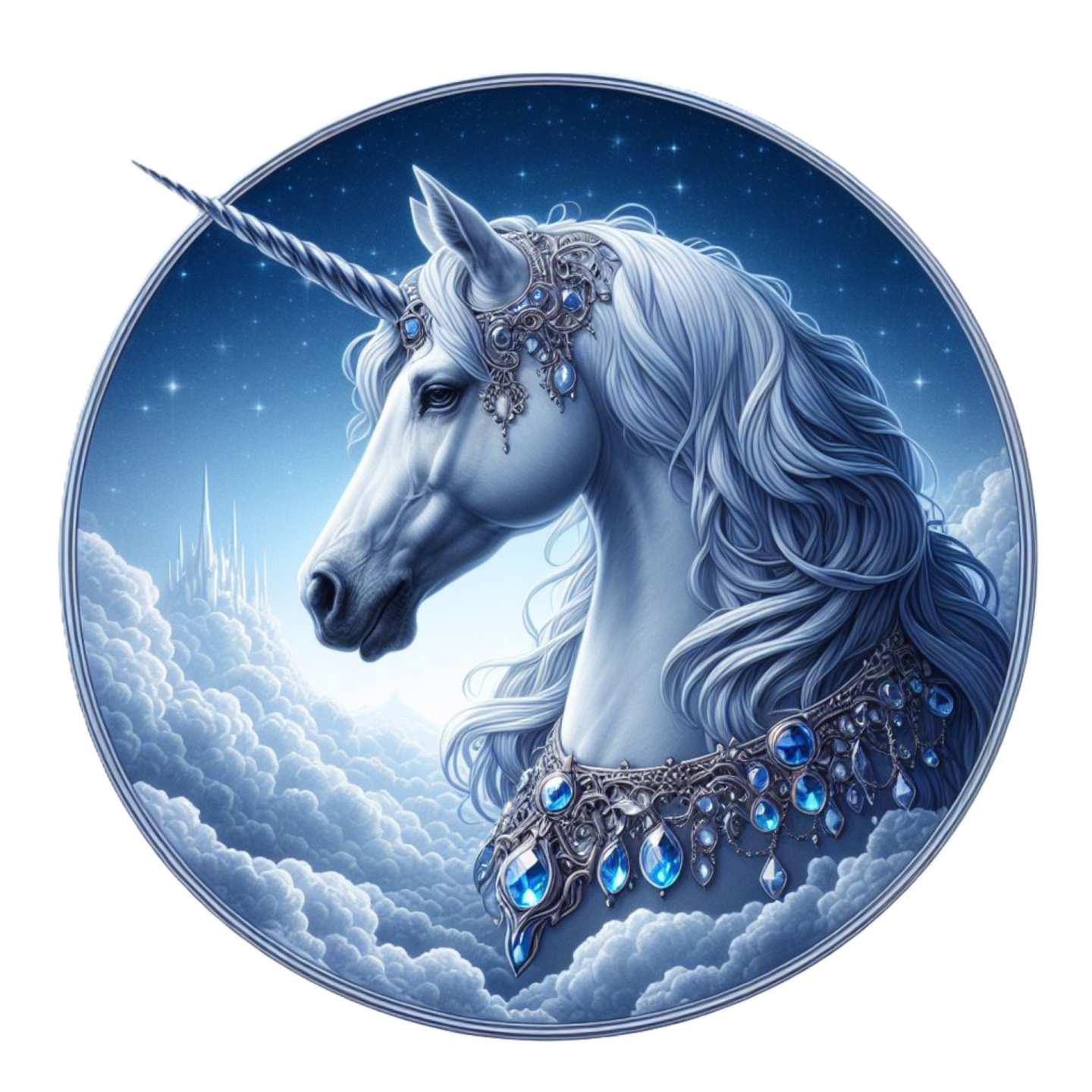 an image of a unicorn in the sky
