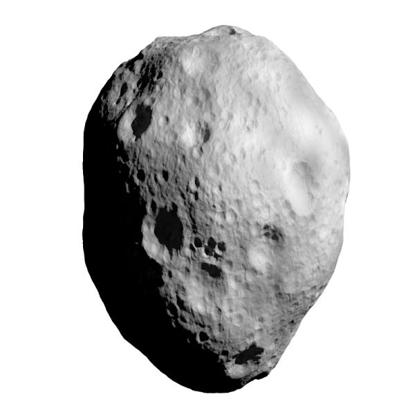 an asteroid on a white background