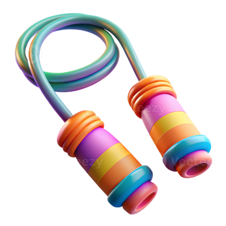 a pair of colorful earphones