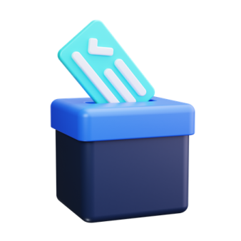 a blue and white box with a toothbrush in it