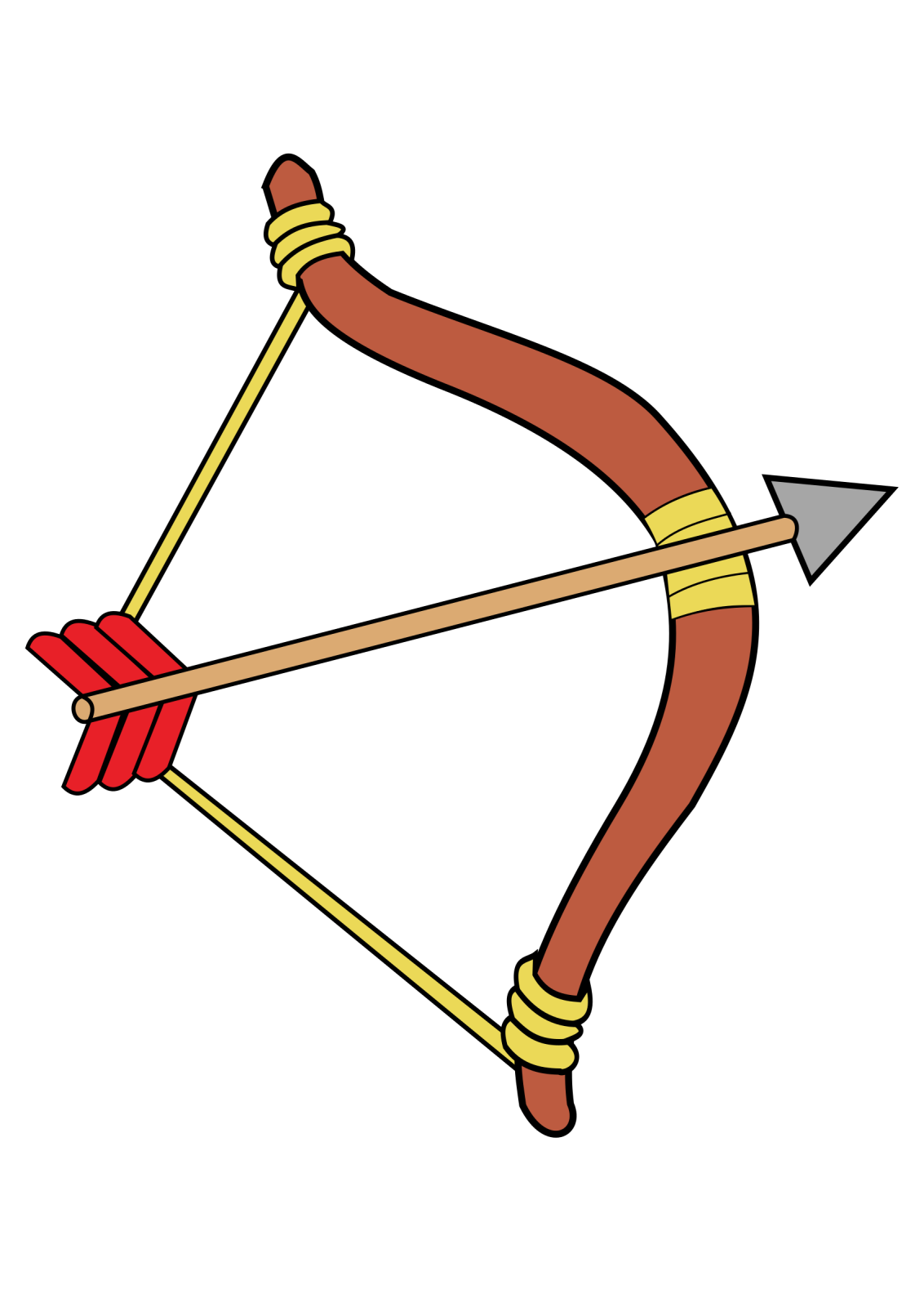 a bow and arrow