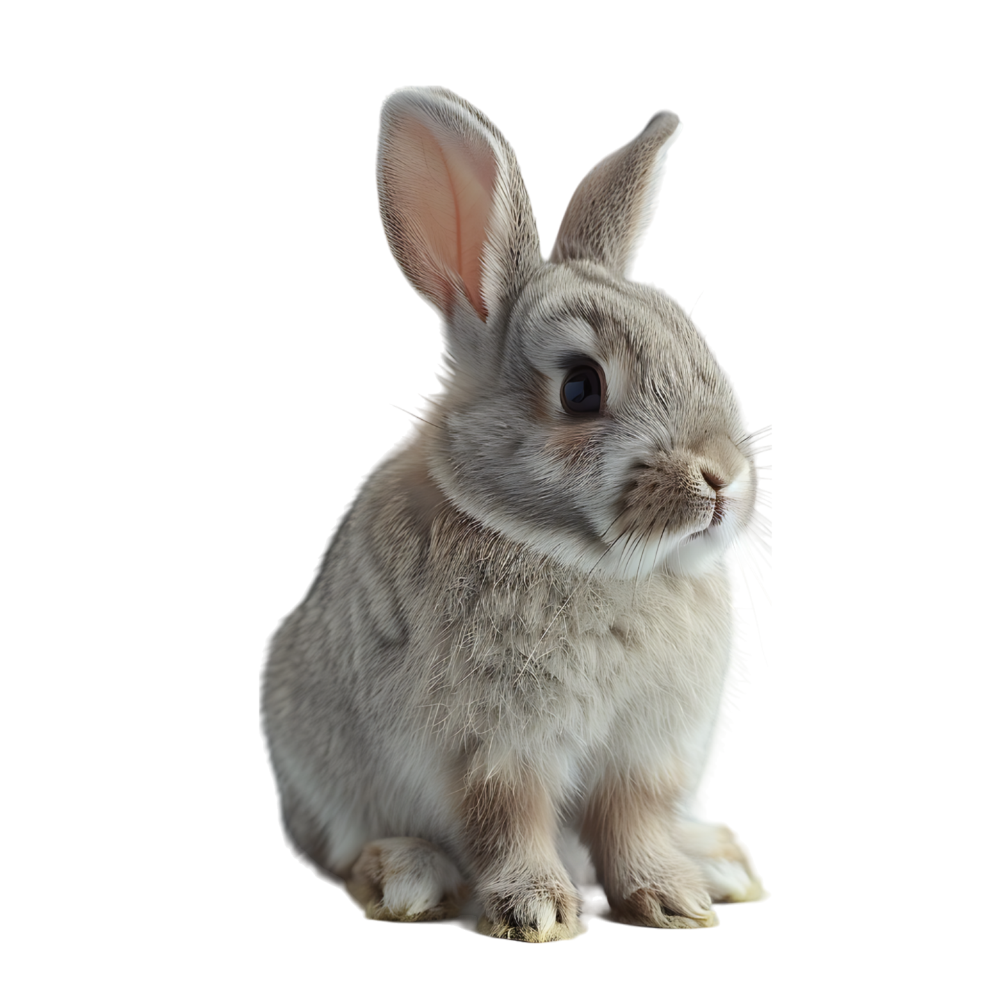 rabbit isolated on a white background