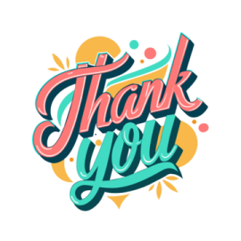 a thank card with the words thank you