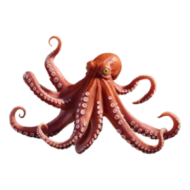an octopus is shown in this image