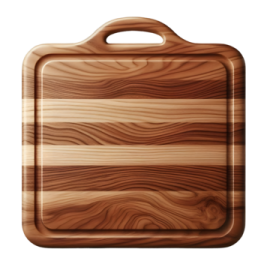a wooden cutting board