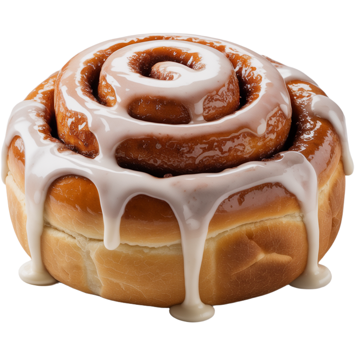 a close up of a glazed dough with icing