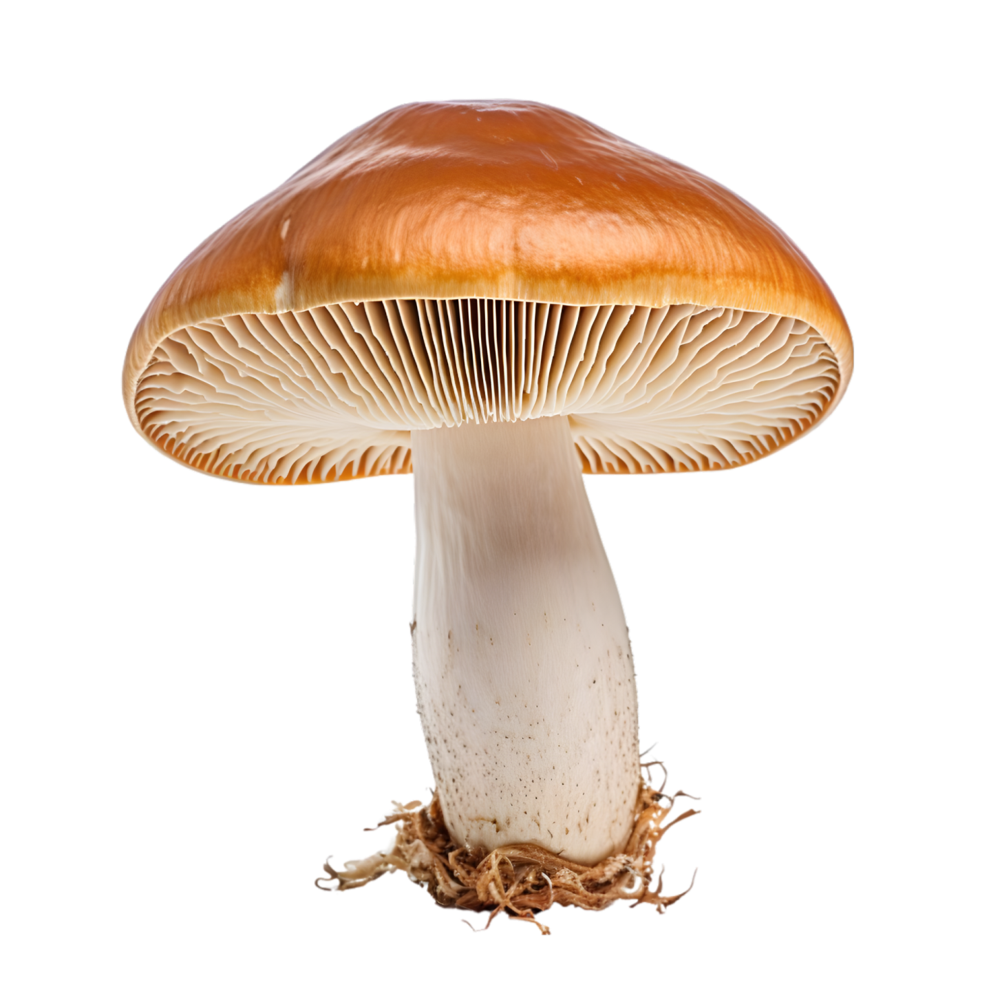 a mushroom on a white background
