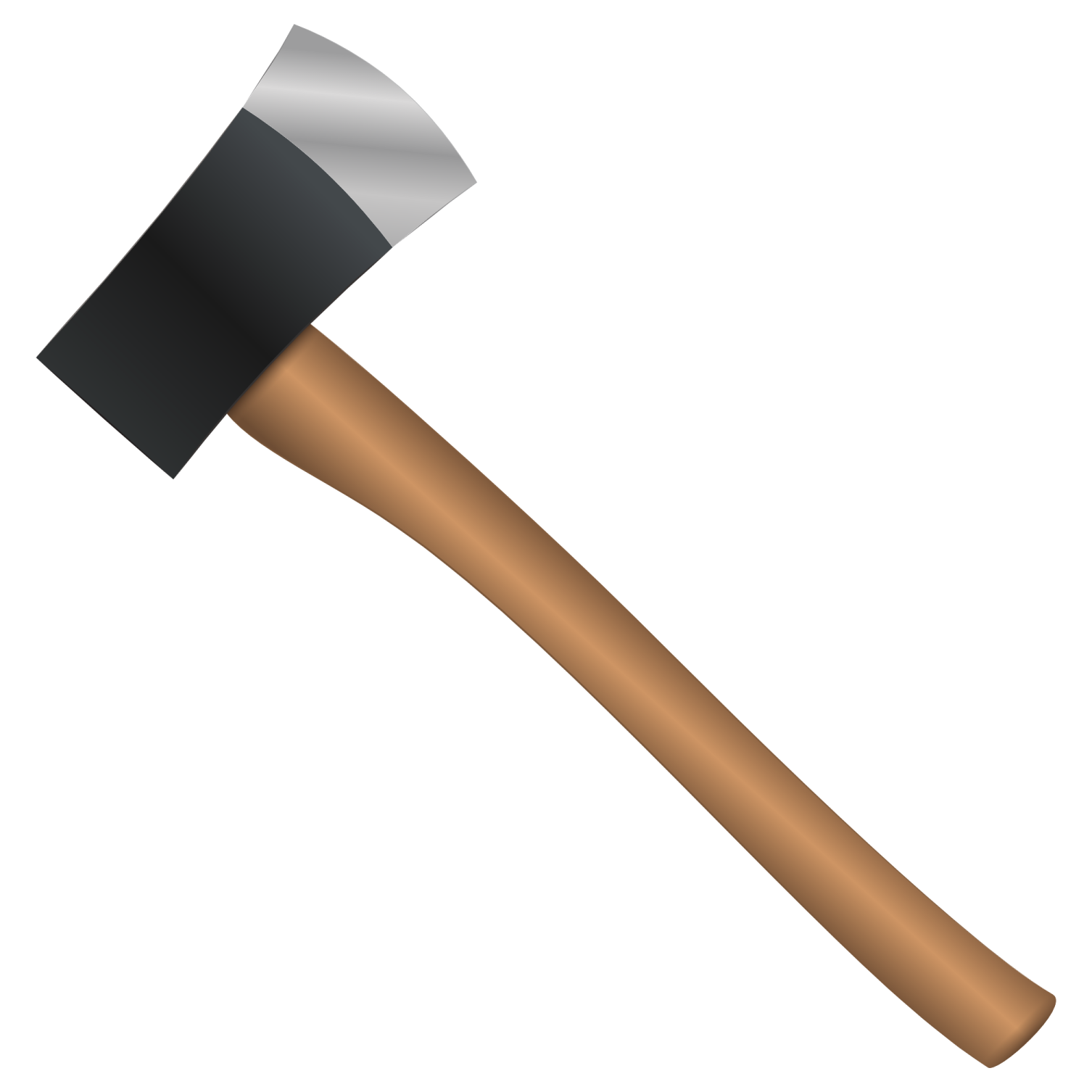 an axe on a white background