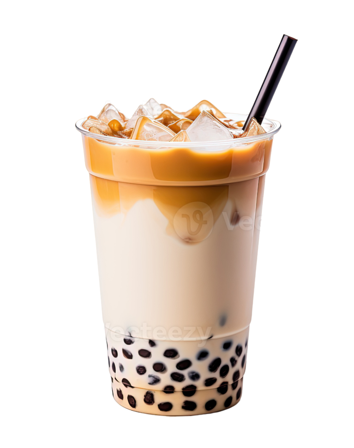 a cup of iced coffee with a straw in it