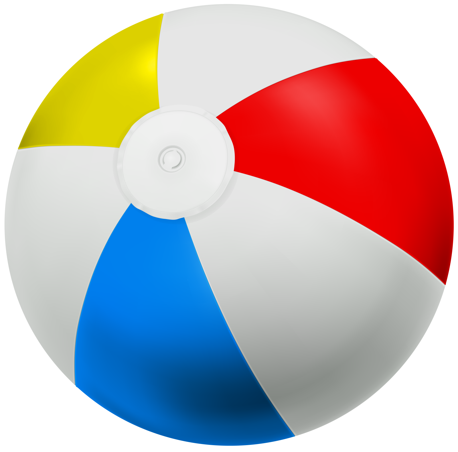 a beach ball on a white background