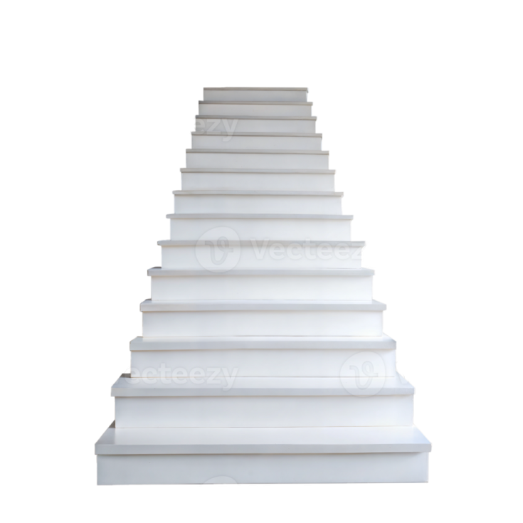a stack of white books on a white background